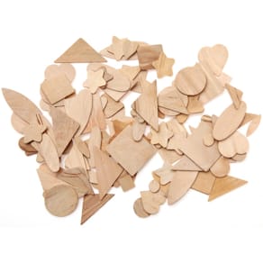 Houten vormen Bouhon mengeling, set van 100 stuks