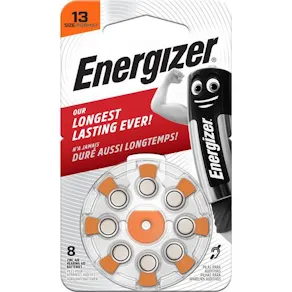 Batteri Energizer Hörsel 13 Orange, 8/fp