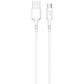 Laddkabel MicroUSB till USB-A 1 m vit