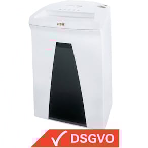 Aktenvernichter HSM Securio B24, Partikelschnitt, weiß, 34 l, mit