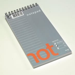 Notatblok Stick'n linjeret hvid 105 x 210 mm 70 g/m²