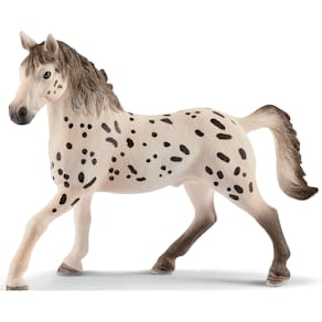 Spielzeugfigur SCHLEICH Knabstrupper Hengst, weiß mit Tupfen, 5+