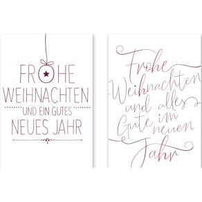 Weihnachtsanhänger Noname, 3 Stück, sortiert