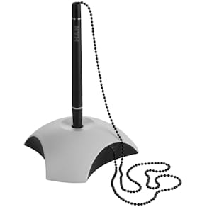 Kugelschreiberständer HAN DELTA, grau/schwarz