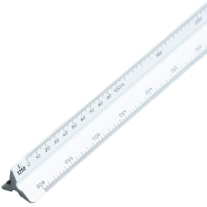 Dreikantmaßstab Aristo 1314/6, Vermessung (C)