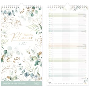 Familienplaner HÄFFT Blattgold, 2027