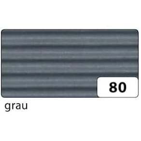 Bastelwellpappe Folia, grau, 50 x 70 cm