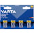 Batterij Varta Longlife Power, AAA, blister van 8 stuks
