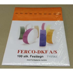 Entréarmbånd karton 20x250 mm orange, 100 stk