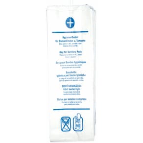 Hygienebeutel HYGOSTAR Papier, weiß, 12 x 29 cm, 1000 Stk.