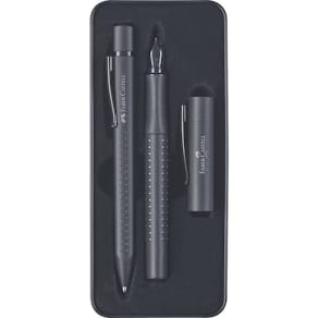 Geschenkset Faber-Castell GRIP Edition, FH+KS, All Black
