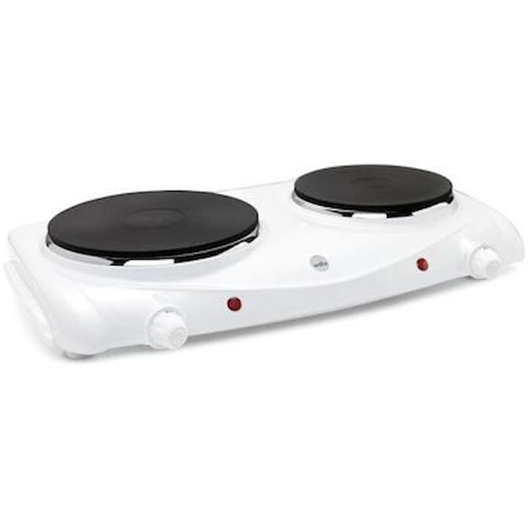 Kokeplate WILFA dobbel hvit