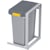 Abfalleinsatz Hailo ProfiLine Öko XL, 38 l, grau