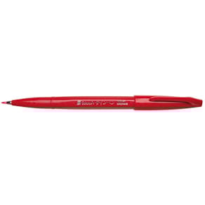 Faserschreiber Pentel Sign Pen Brush, rot