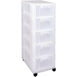 Ladenblok Really Useful Box, 5 x 12 l, transparant