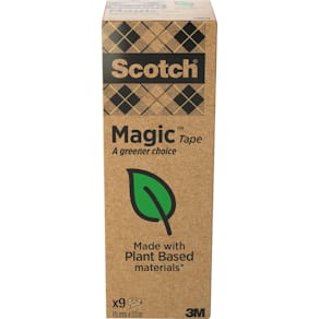 Plakband Scotch Magic Tape A Greener Choice, 19 mm x 33 m, toren,