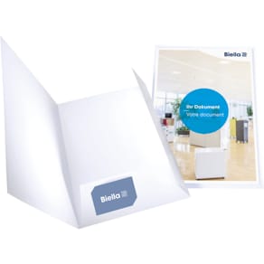 Präsentationsmappe Biella Pearl1, weiß, A4
