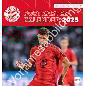 Postkartenkalender HEYE FC Bayern, 16 x 17 cm