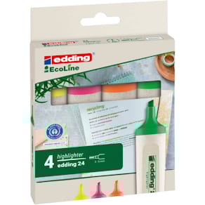 Textmarker edding EcoLine, 4 Farben sortiert