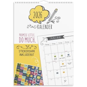 Väggkalender Doodle 2026