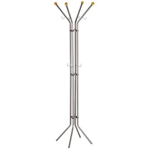 Standgarderobe ALCO, mobil, Metall, silber