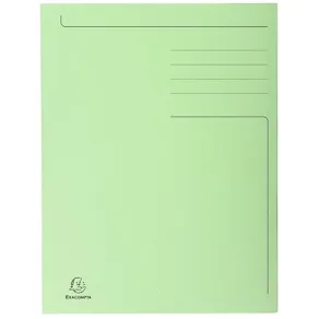 Mapp EXACOMPTA 3-kl kartong 280g A4 grön