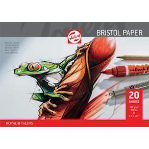 Papier Talens Bristol, 250 g, 21 x 29,7 cm (A4), blok 20 vellen