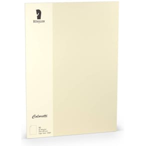 Briefbogen Rössler Coloretti, A4, 80 g/m², 10 St., creme