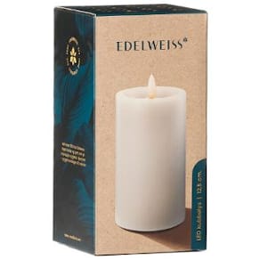 Kubbelys Edelweiss Led 7,5x12,5cm hvit