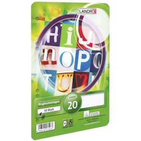 Ringbucheinlage LANDRE, A5, blanko, 50 Blatt, 6-fach gelocht