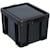 Opbergdoos Really Useful Box 35 liter, gerecycleerd, zwart