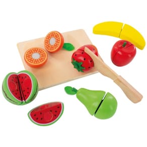 Frukt och grönsaker i trä 8 delar