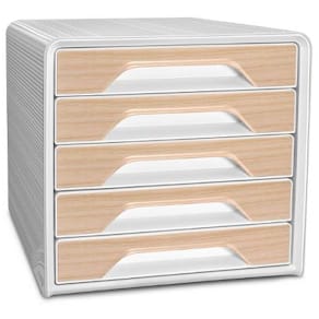 Blankettbox CEP Smoove 5-lådor vit/beech