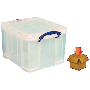Opbergdoos Really Useful Box 35 liter, transparant, per stuk verp