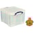 Opbergdoos Really Useful Box 35 liter, transparant, per stuk verp