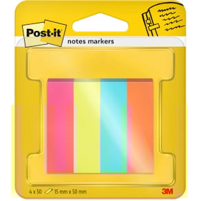 Indexmarker Post-it Poptimistic Collection, 4 x 50 Blatt, 15 x 50