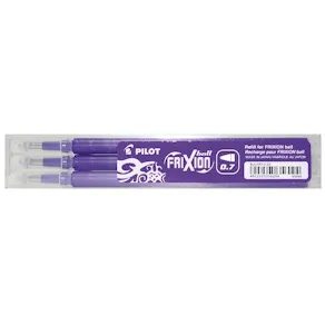 Pennpatron Gelbläck PILOT Frixion 0,7mm Lila 3/FP