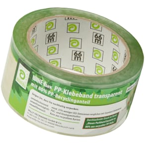 Packband WIHE-lux PP, 50 mm x 66 m, transparent
