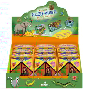 Puzzlewürfel MOSES. Magisch, Im Dschungel, bunt, ab 5 Jahren
