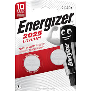 Batteri Energizer Cell Lithium CR2025, 2/fp