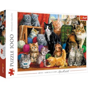 Puzzle TREFL, 1000 Teile, Katzenmotiv