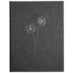 Kondolenzbuch GOLDBUCH Pusteblume, anthrazit, 28x21 cm, 44 Seiten