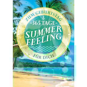 Geburtstagskarte Apollo Summer Feeling, A4, mit Umschlag