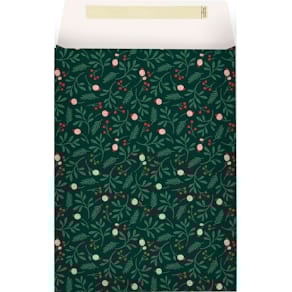 Geschenkbeutel Stewo Zweige, dunkelgrün (Weihnachten)