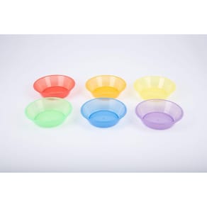 Transparent sorteringsskål färgade 6/fp
