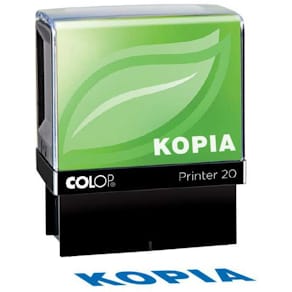 Stämpel "KOPIA" 33x7mm COLOP Blå