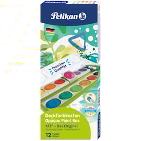 Farbkasten Pelikan K12G, 12 Farben, grün
