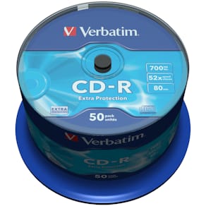 CD-R Verbatim Cakebox, 700Mb, 50/fp