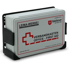 Verbandkasten LEINA-WERKE OFFICE, weiß, mit Wandhalterung