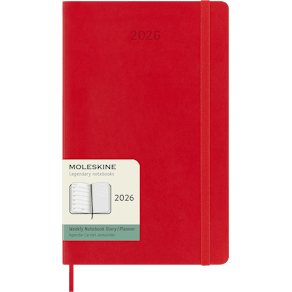 Classic Soft 12M Week Note Large Röd 2026